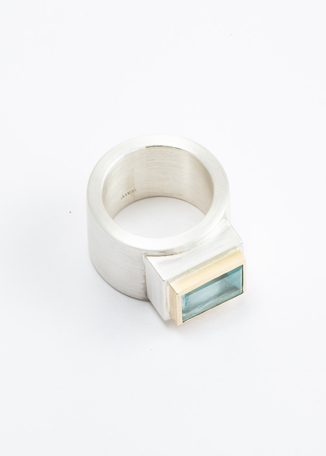 Bandring mit Aquamarin – Bild 2