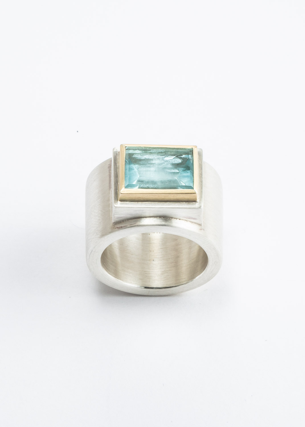 Bandring mit Aquamarin