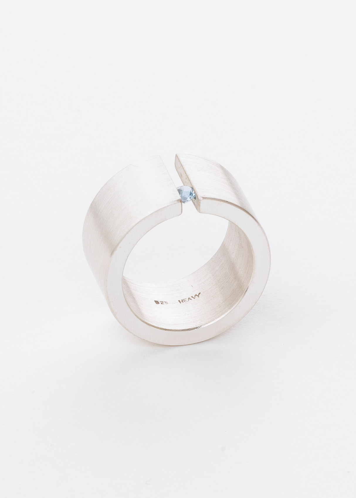 Spannring mit Aquamarin