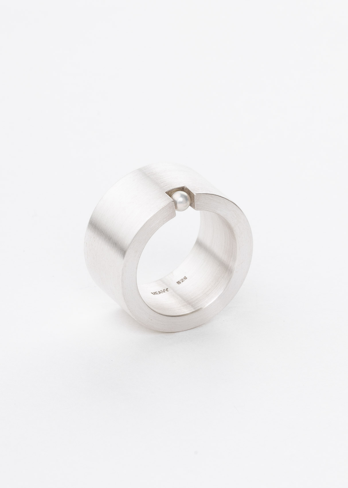 Bandring mit Perle Silber