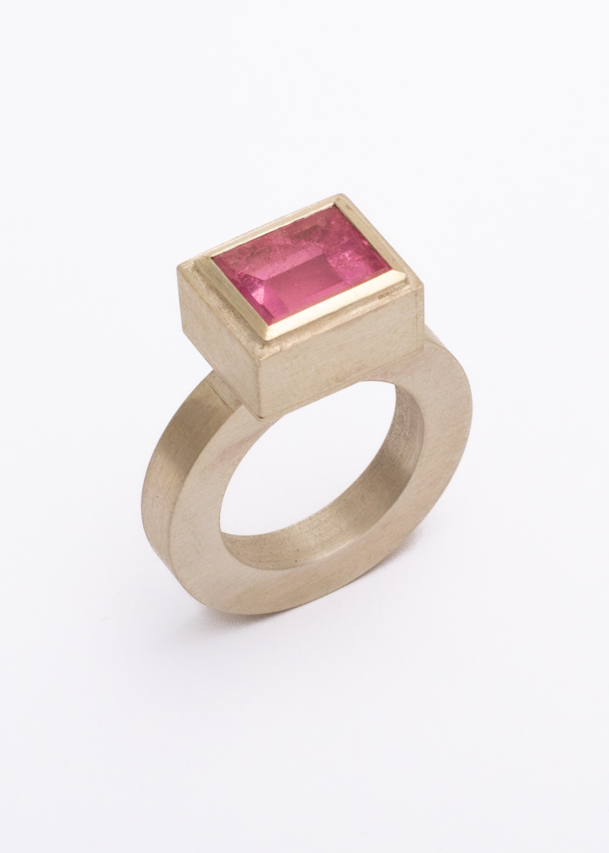 Pinker Turmalinring Silber – Bild 2