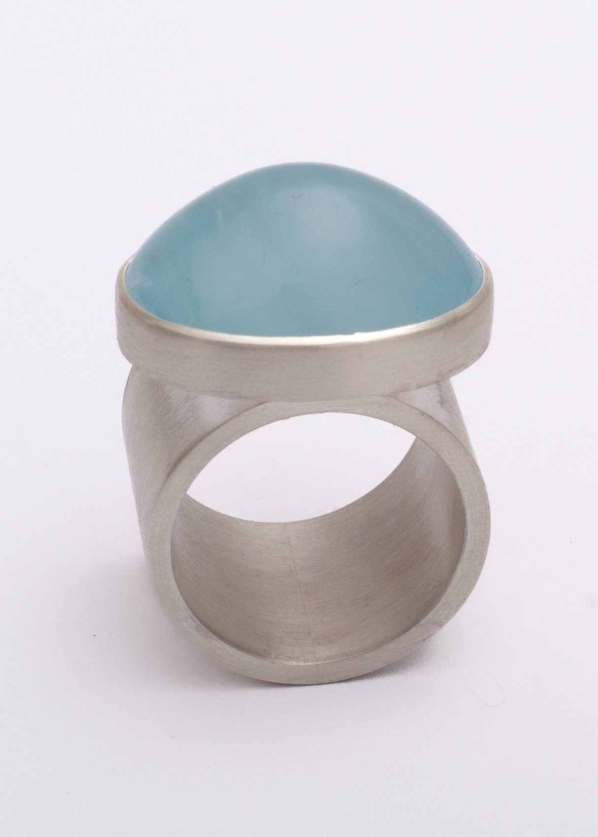 Ovaler Aquamarinring Silber – Bild 2