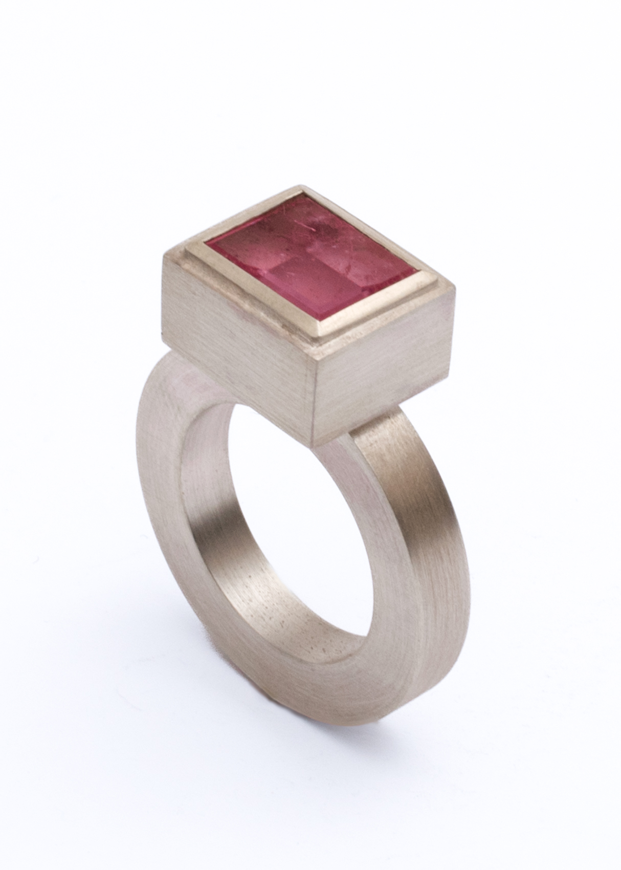 Pinker Turmalinring Silber